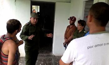 Constata  el Presidente del Consejo provincial de Defensa Julio Lima Corzo, marcha  de la recuperación en el municipio de Encrucijada.